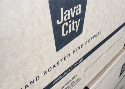 the side of a Java City box