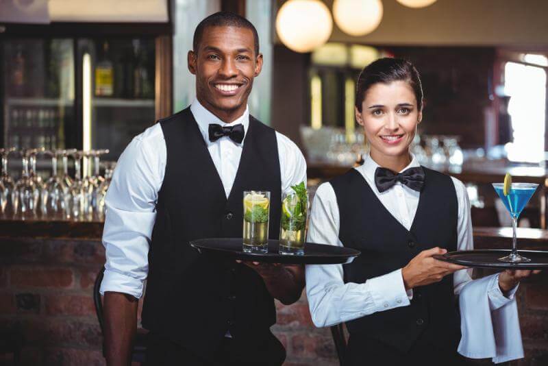 waiter and waitress