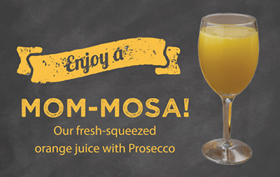 Mom-Mosa - Fresh Squeezed Orange Juice with Prosecco