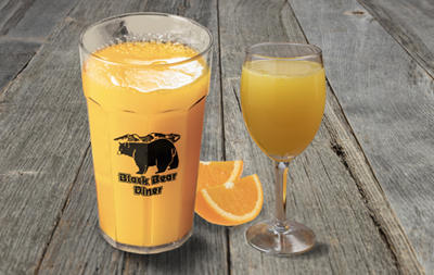 Black Bear Diner OJ and Mimosas