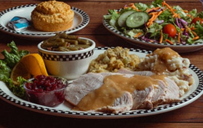 Holiday Meals photo - Turkey, Stuffing salad, mashed potatoes.